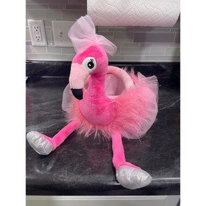 Flamingo Plush Easter Basket